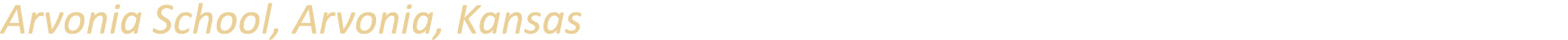 Arvonia School, Arvonia, Kansas 
