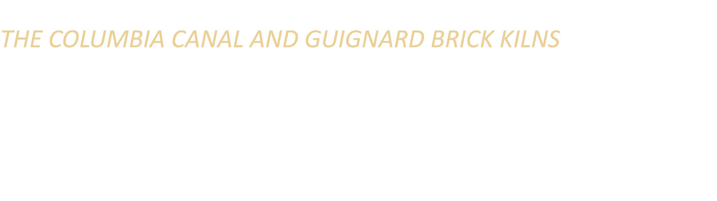 THE COLUMBIA CANAL AND GUIGNARD BRICK KILNS Using an infrared modified digital camera, I photographed two examples of...