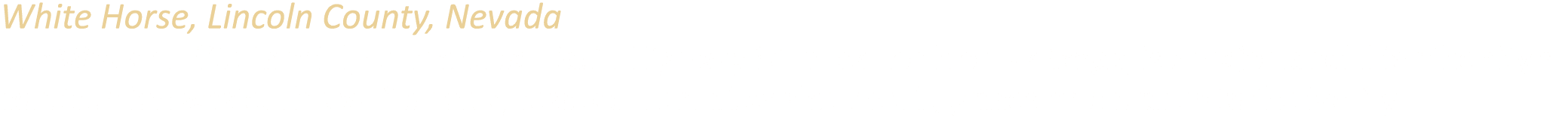 White Horse, Lincoln County, Nevada The Western Elite Landfill, on the Great Basin Highway 60 miles north of Las Vega...