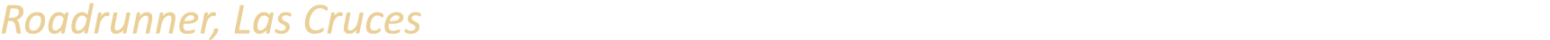 Roadrunner, Las Cruces