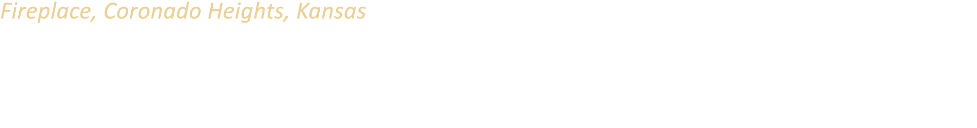 Fireplace, Coronado Heights, Kansas This fireplace was originally part of an enclosed wooden structure serving as a p...