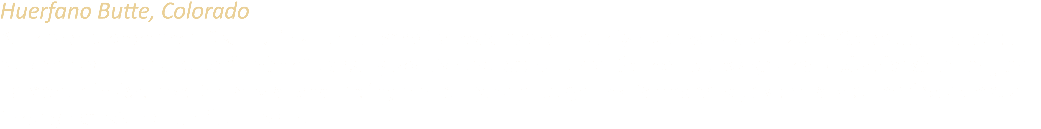 Huerfano Butte, Colorado As the only prominent feature in an otherwise flat expanse on the high plains east of I 25 i...