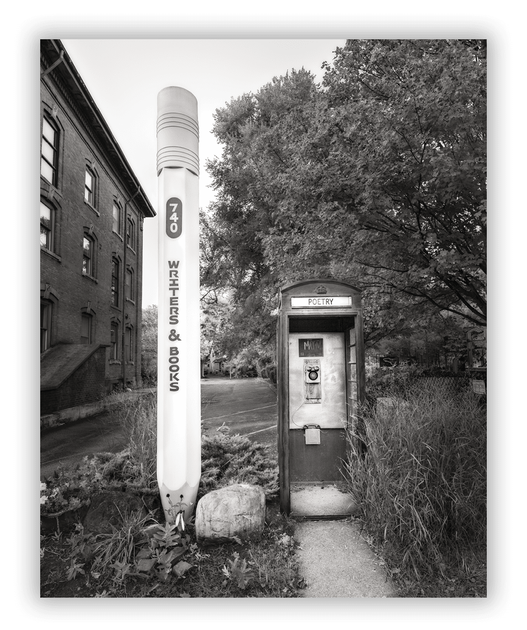 Big Pencil and Phone Booth, Rochester, New York